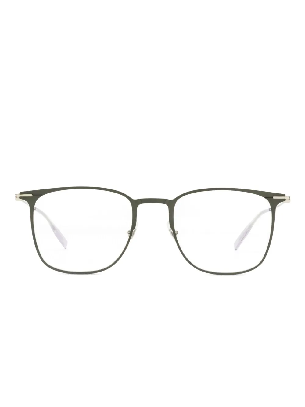 Montblanc rectangle-frame glasses Grijs