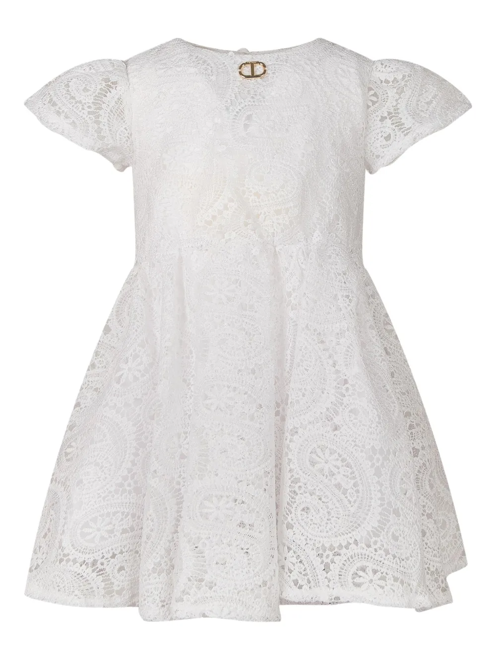 TWINSET Kids Tulen jurk Wit