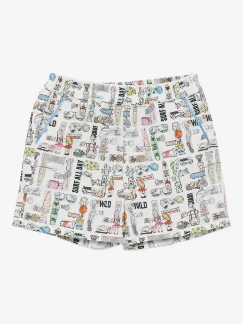 Fendi Kids graphic-printed shorts