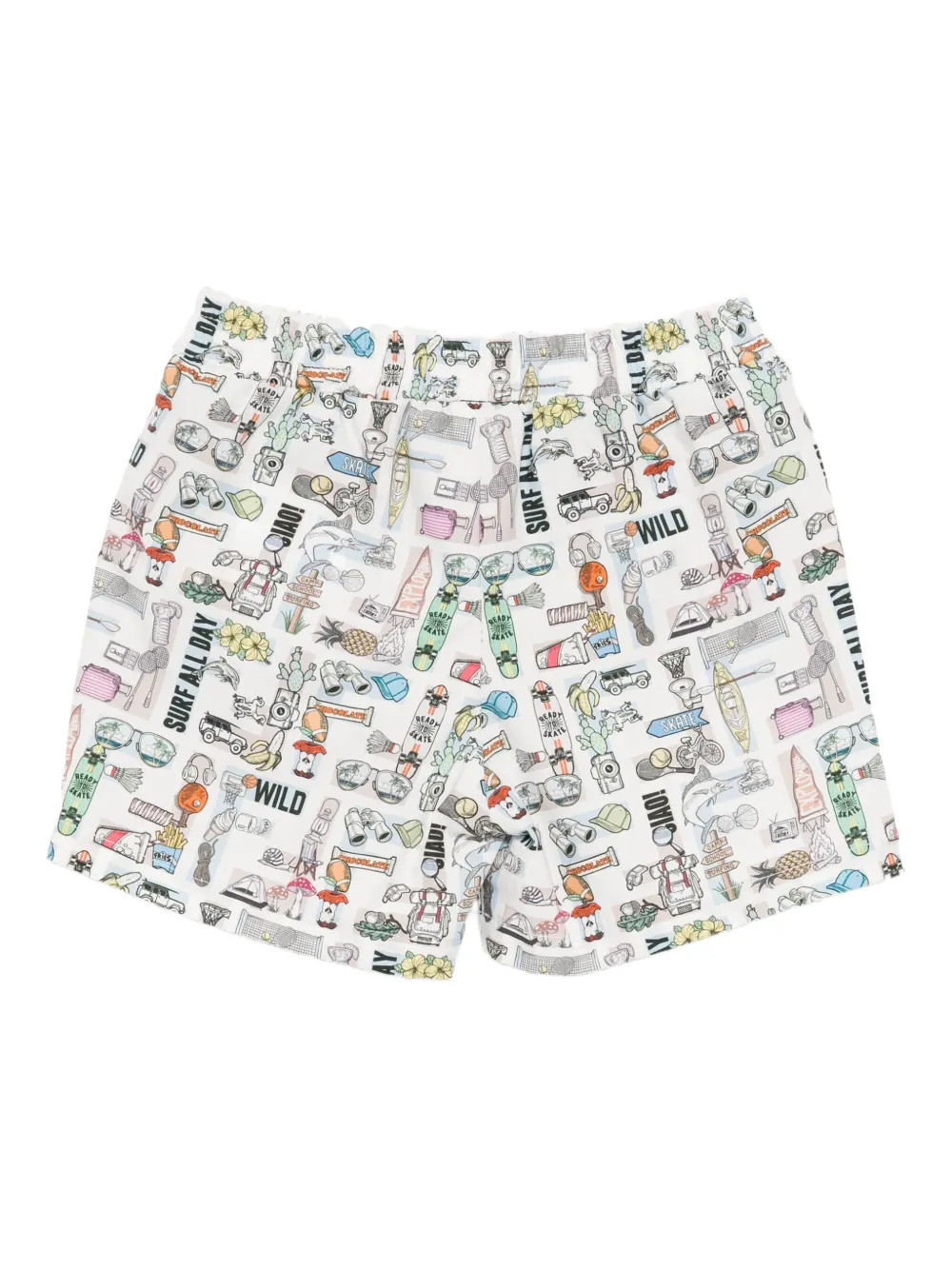 Fendi Kids graphic-printed shorts | Casual Shorts | Image 2