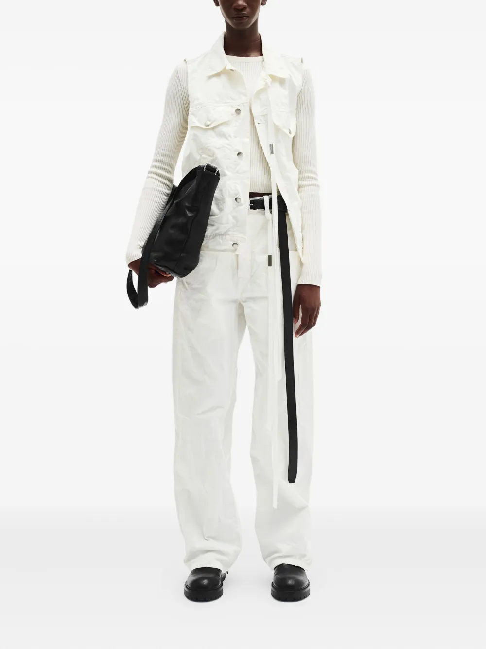 Ann Demeulemeester utility-pocket trousers - Wit