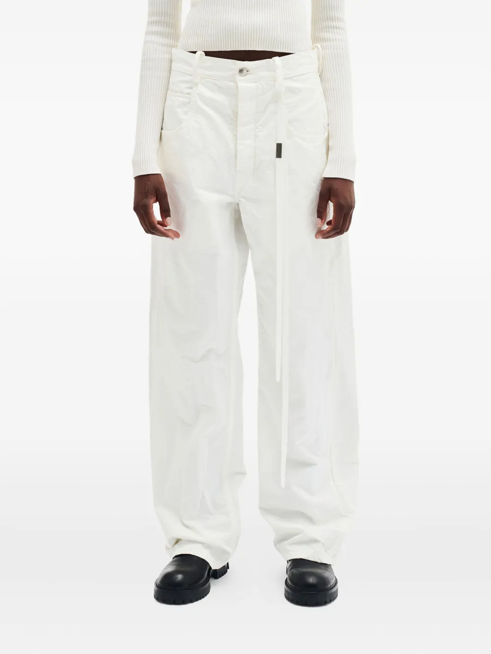 Ann Demeulemeester utility-pocket trousers | White | Image 1