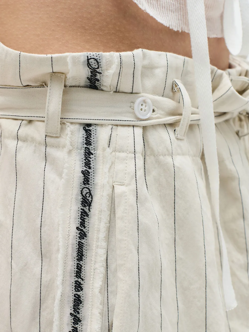 Ann Demeulemeester Kimmi broek Beige