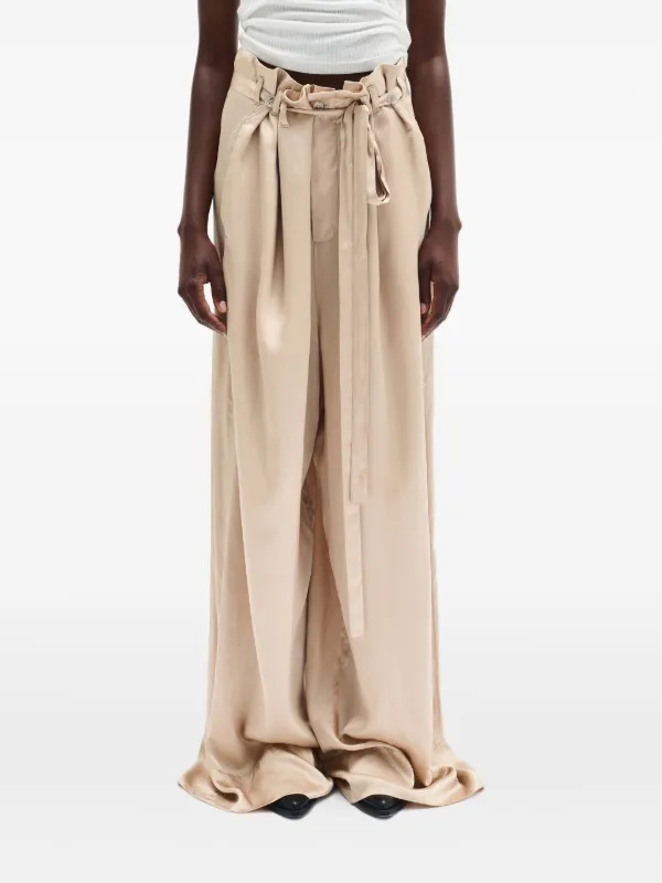Ann Demeulemeester Odit ワイドパンツ | ニュートラル Ann Demeulemeester Odit ワイドパンツ | ニュートラル
