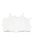 alapage satin blouse - White