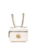 Gucci Pre-Owned 2000-2015 Mini GG Marmont Matelasse Leather Round backpack - White