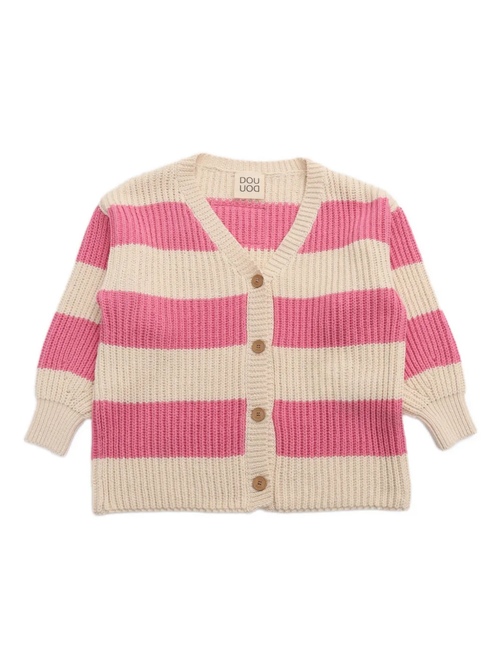 Douuod Kids Gestreept vest Beige