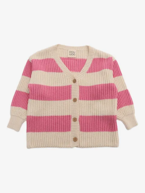 Douuod Kids striped cardigan