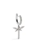 Anapsara 18K white gold dragonfly-pendant diamond single earring - Silver