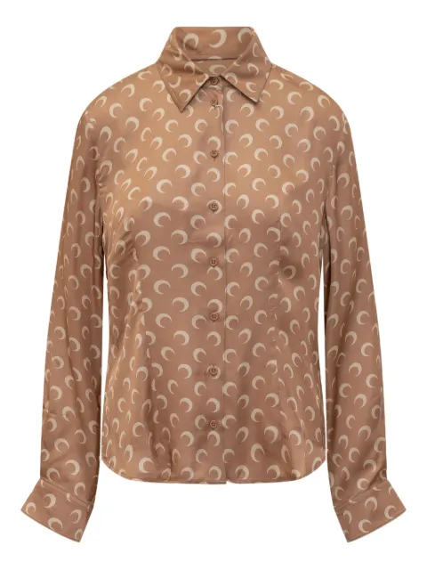 Marine Serre Moon satin shirt 