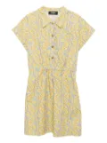 Versace Kids graphic-print dress - Blue