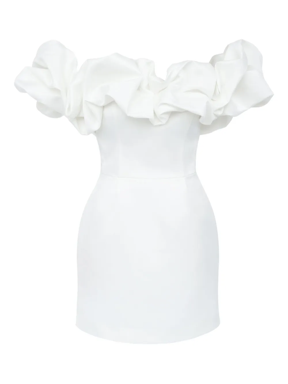 POST MERIDIEM robe Meringue à coupe courte | blanc | Image 1