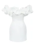 POST MERIDIEM Meringue mini dress - White