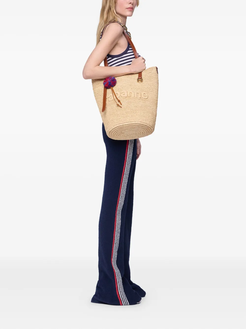 Rabanne Geweven shopper - Beige