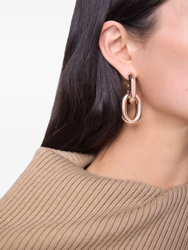 ★Rabanne★ ゴールド Double XL Link ピアス Rabanne Double XL Link ピアス | ゴールドトーン | FARFETCH JP