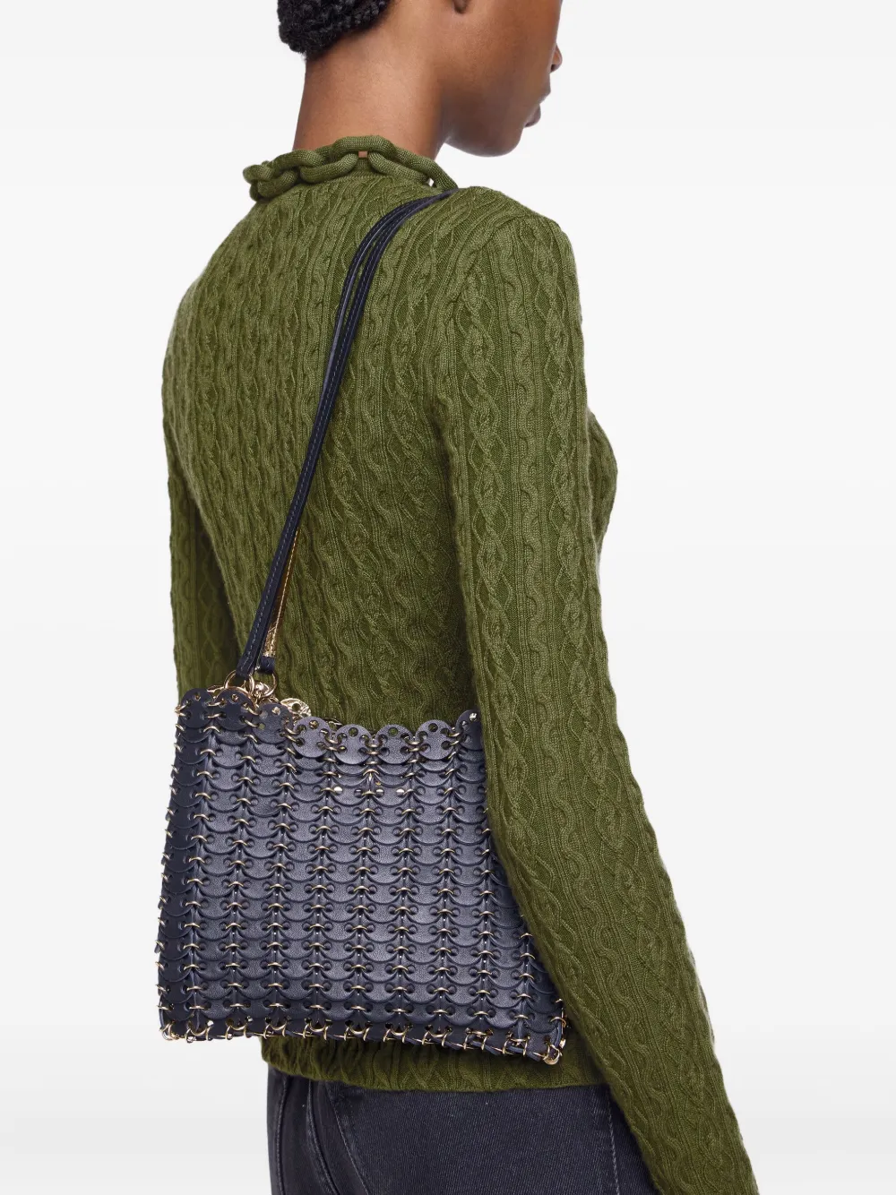 Rabanne 1969 shoulder bag - Zwart