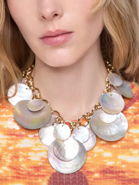 Rabanne shell-discs necklace 