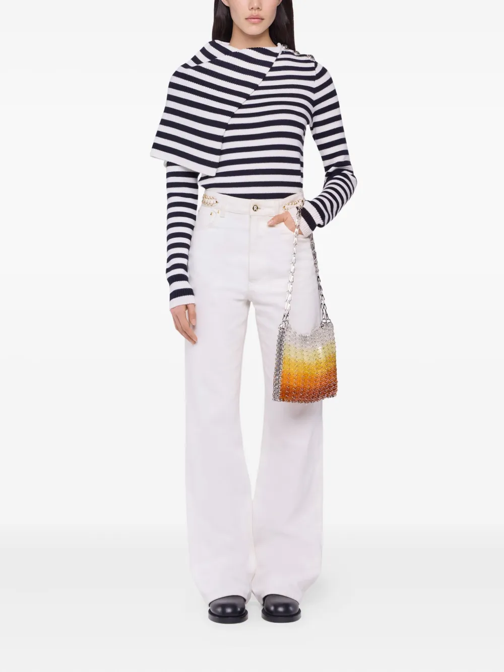 Rabanne 1969 shoulder bag - Zilver