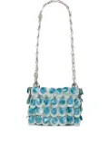 Rabanne sequin-embellished shoulder bag - Blue
