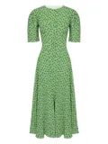 POST MERIDIEM button-down midi dress - Green