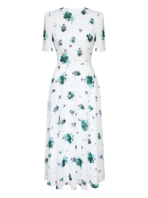 POST MERIDIEM floral-print midi dress