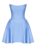 POST MERIDIEM Tuck corset mini dress - Blue