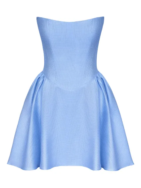 POST MERIDIEM Tuck corset mini dress