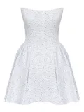 POST MERIDIEM Tuck corset mini dress - White