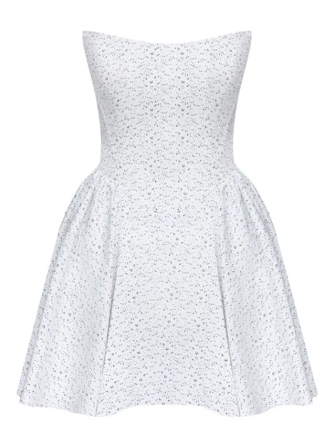 POST MERIDIEM Tuck corset mini dress