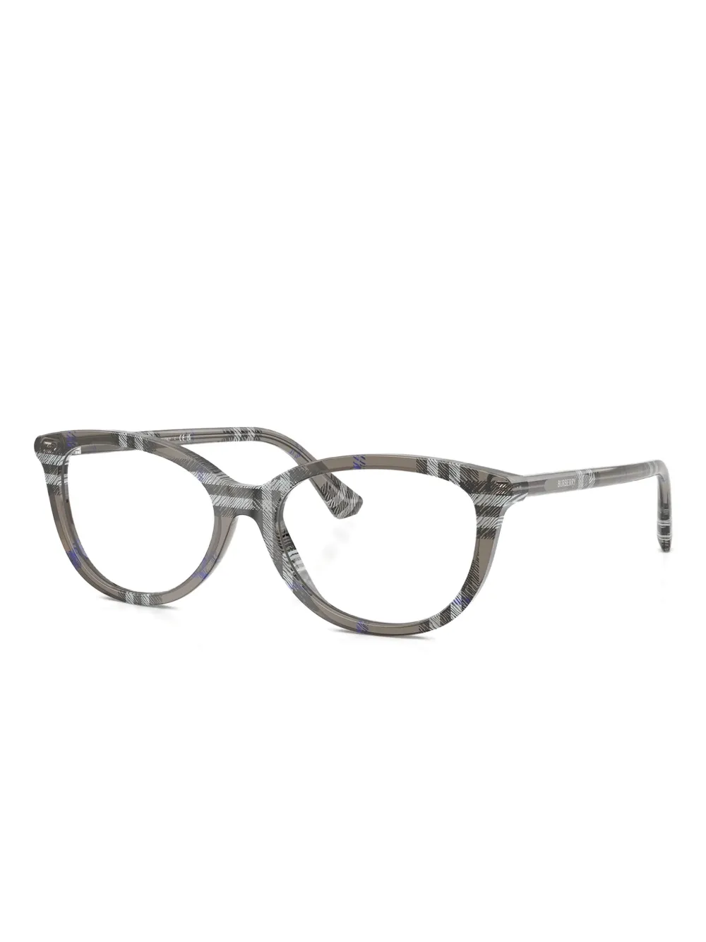 Burberry Eyewear Bril met geruit montuur Grijs