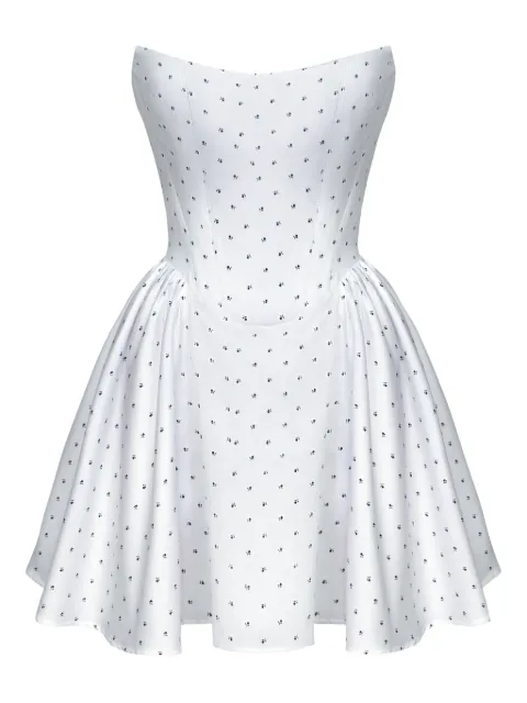 POST MERIDIEM Tuck corset mini dress