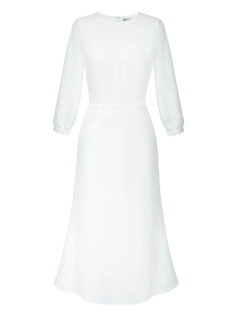 POST MERIDIEM robe ajustée à coupe mi-longue | blanc | Image 1