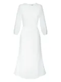 POST MERIDIEM fitted midi dress - White