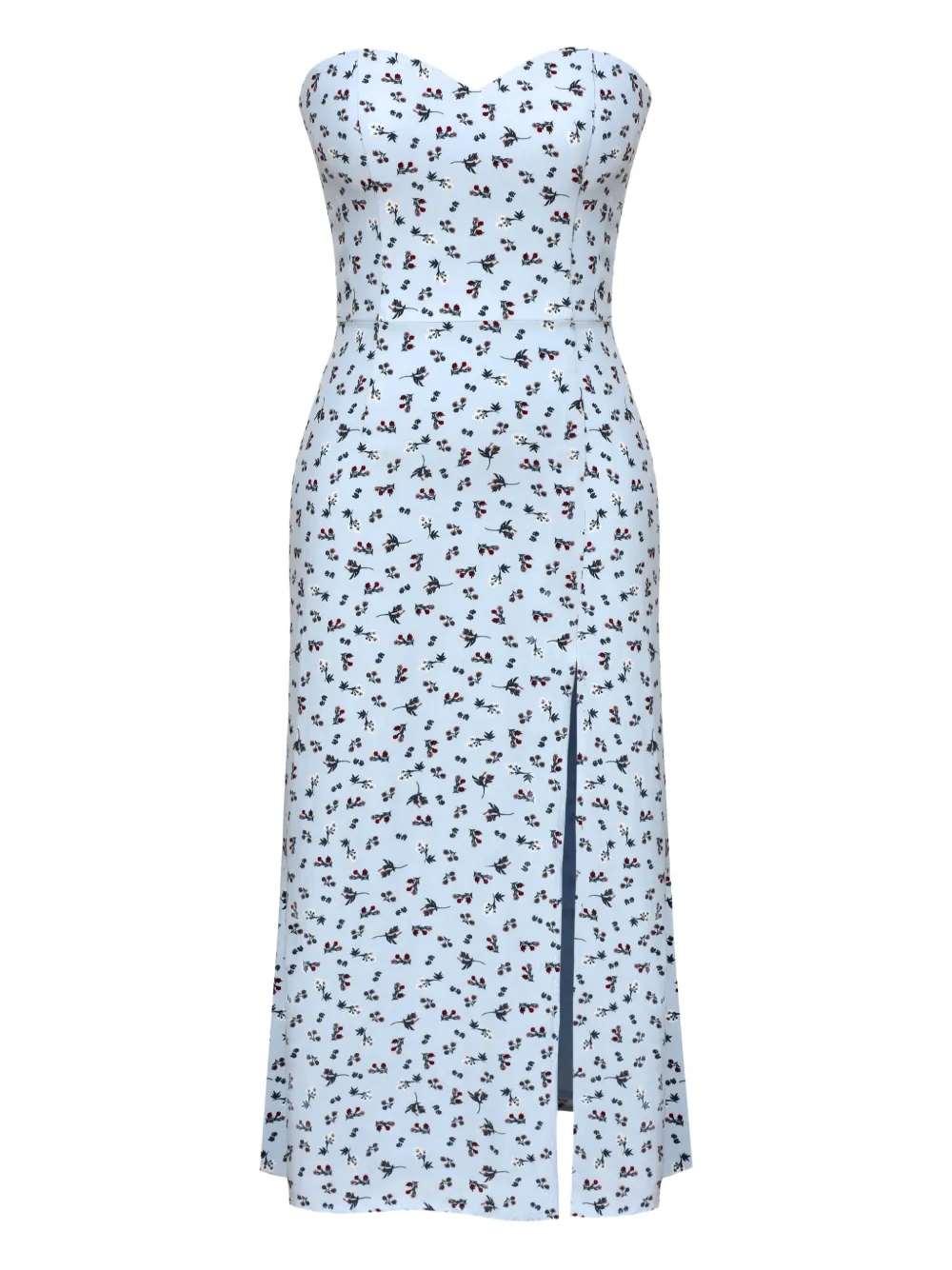 POST MERIDIEM vestido midi estilo corset | azul | Image 1