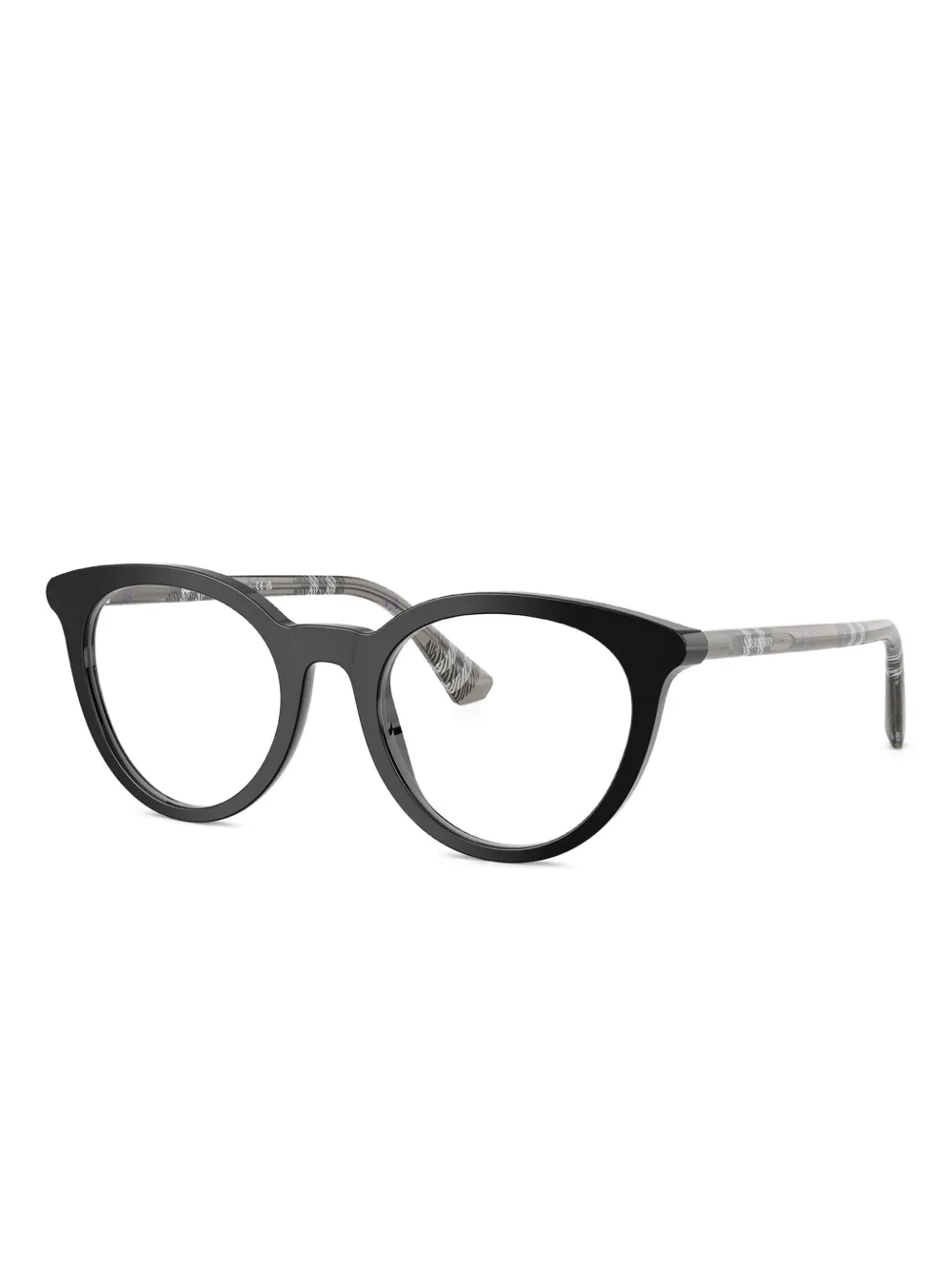 Burberry Eyewear Bril met rond montuur Zwart