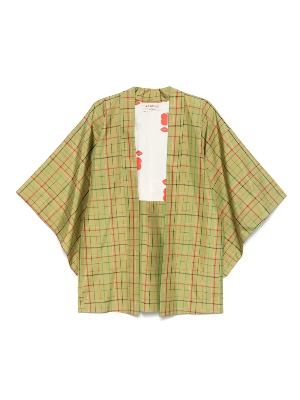 A.N.G.E.L.O. Vintage Cult 1970s pre-owned checked-pattern jacket | Green | Image 1