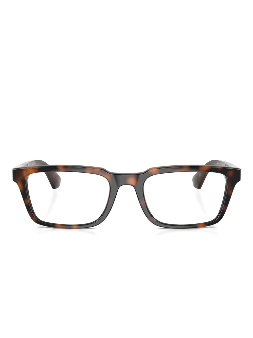 Burberry Eyewear tortoiseshell-pattern rectangle-frame glasses | Brown | Image 1