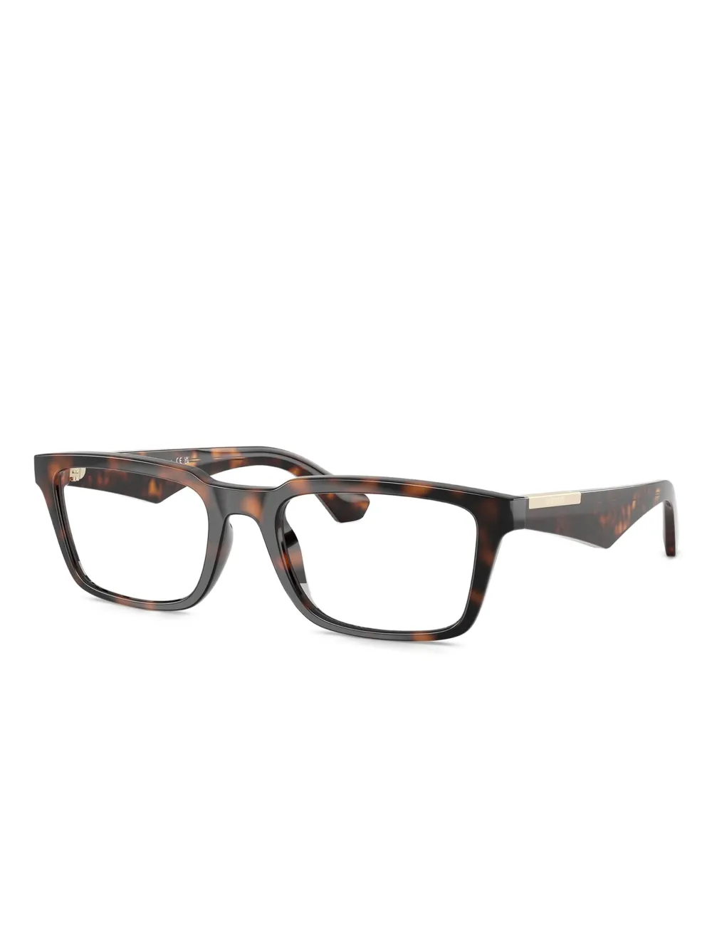 Burberry Eyewear tortoiseshell-pattern rectangle-frame glasses | Image 2