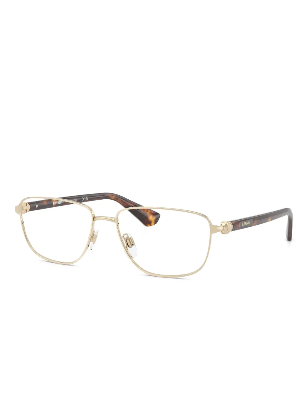 Burberry Eyewear lentes con armazón rectangular estilo carey | Image 2