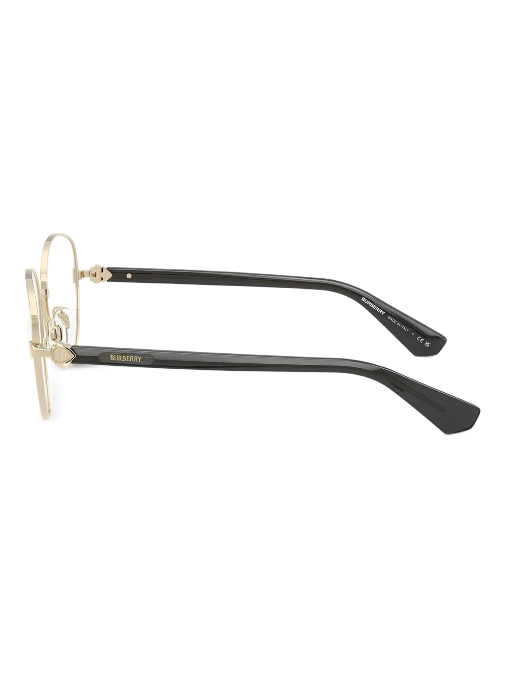Burberry Eyewear Bril met rond montuur Goud