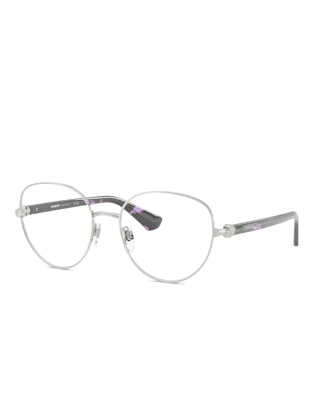 Burberry Eyewear Bril met ovaal montuur Zilver