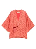 A.N.G.E.L.O. Vintage Cult 1990s pre-owned geometric-print kimono - Red