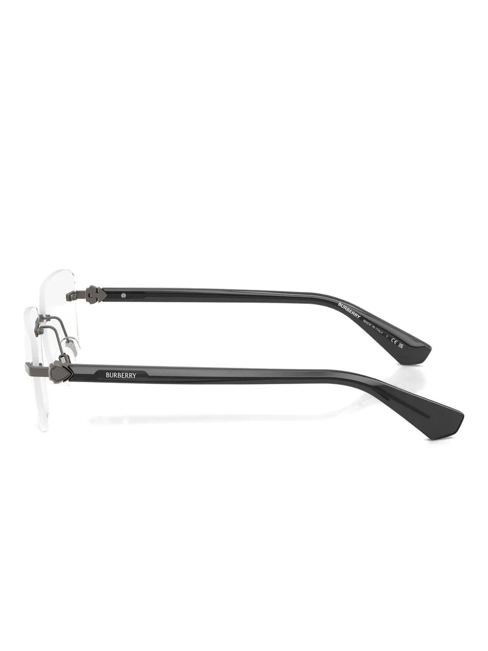 Burberry Eyewear Bril met randloos montuur Grijs