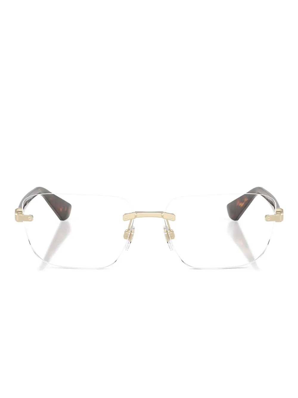 Burberry Eyewear Occhiali con montatura a giorno e dettaglio oro