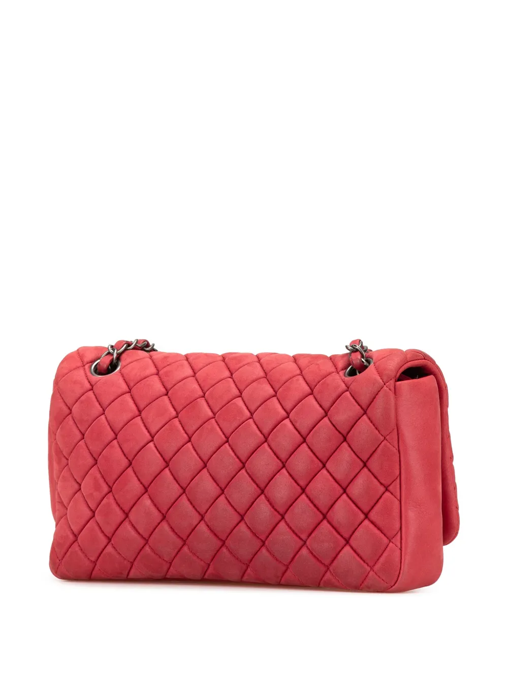 Pre-owned Chanel 2012-2013 Small Iridescent Calfskin New Bubble Flap Shoulder Bag