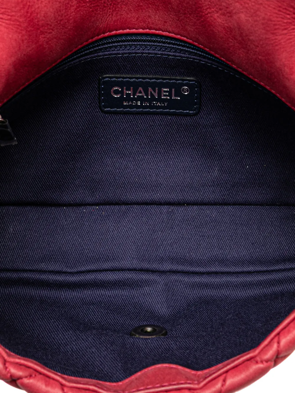 Pre-owned Chanel 2012-2013 Small Iridescent Calfskin New Bubble Flap Shoulder Bag