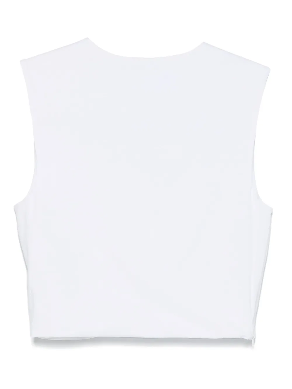 Frame Sleeveless Tank Top In White