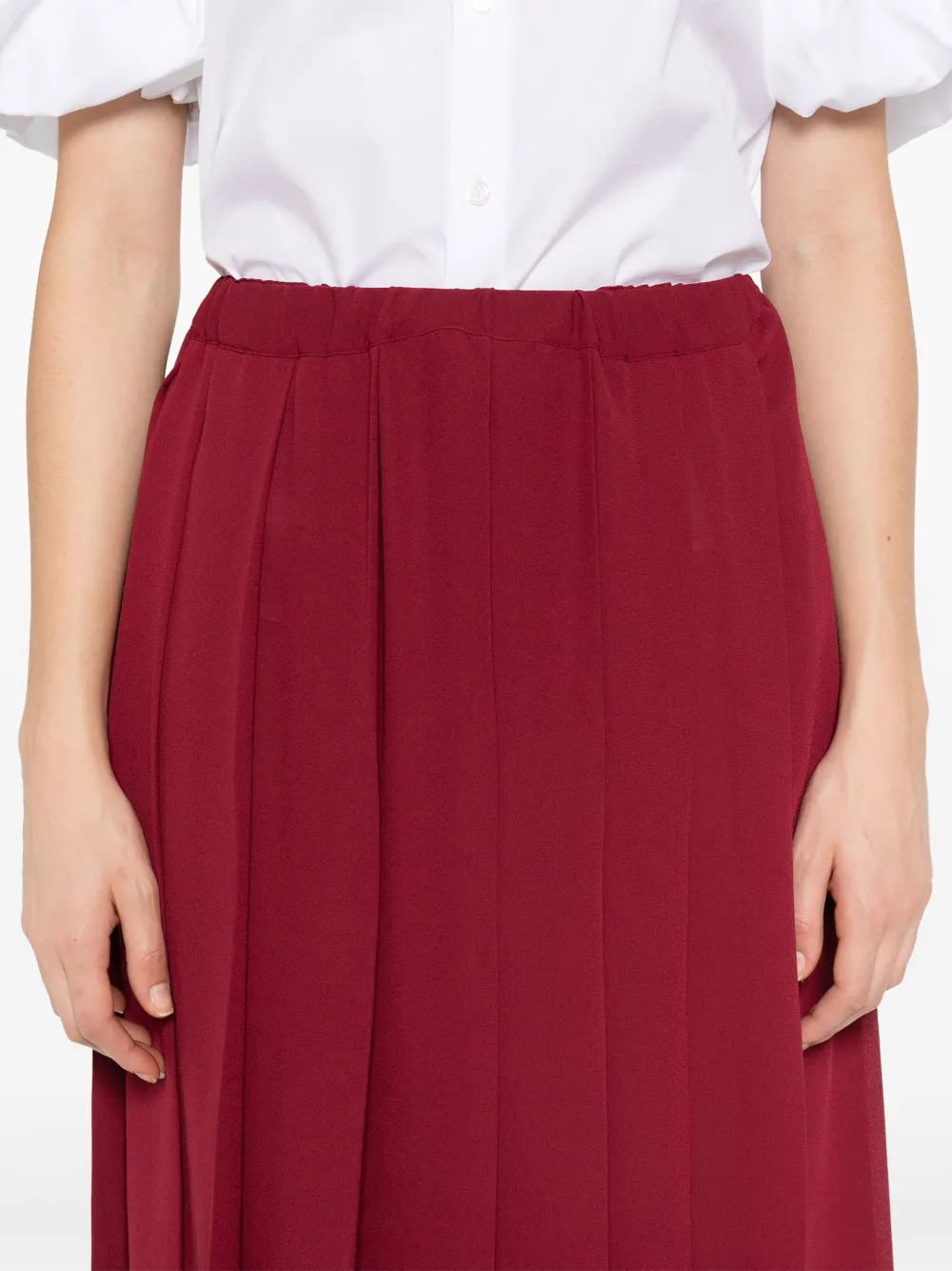 Shop Comme Des Garçons Pleated Skirt