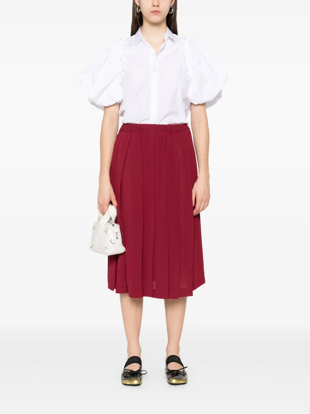 Comme Des Garçons Comme Des Garçons Plooirok - Rood