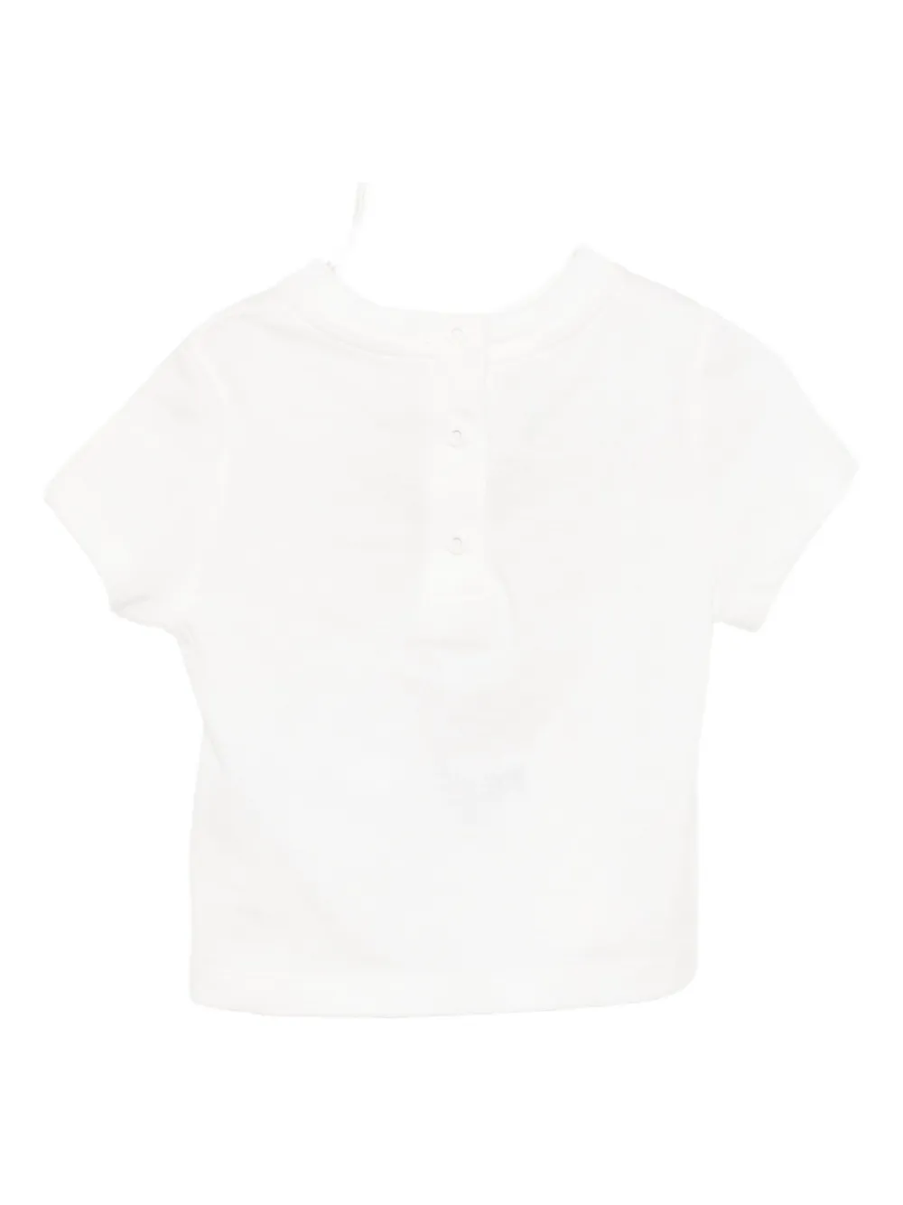 Fendi Kids T-shirt met grafische print Wit